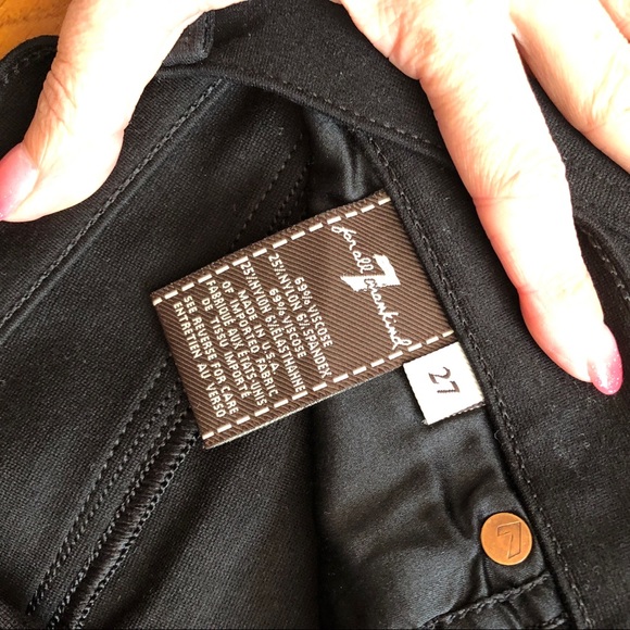 7 for All Mankind Black Kaylie Flare Jeans - Picture 6 of 6